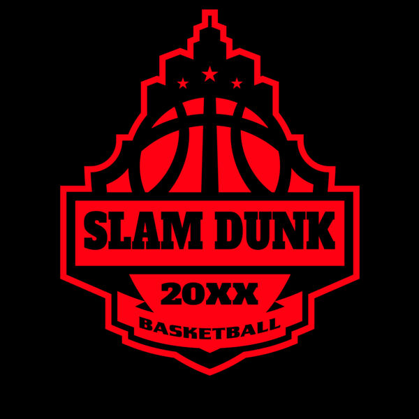SLAM DUNK Basketball Logo Template Thumbnail