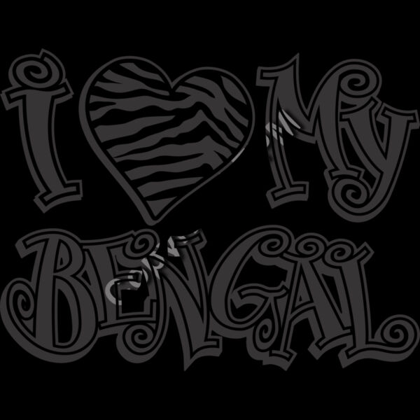 1016 I Heart My Bengal Thumbnail
