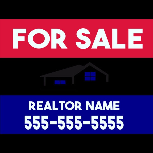130 Real Estate Sign Template Thumbnail