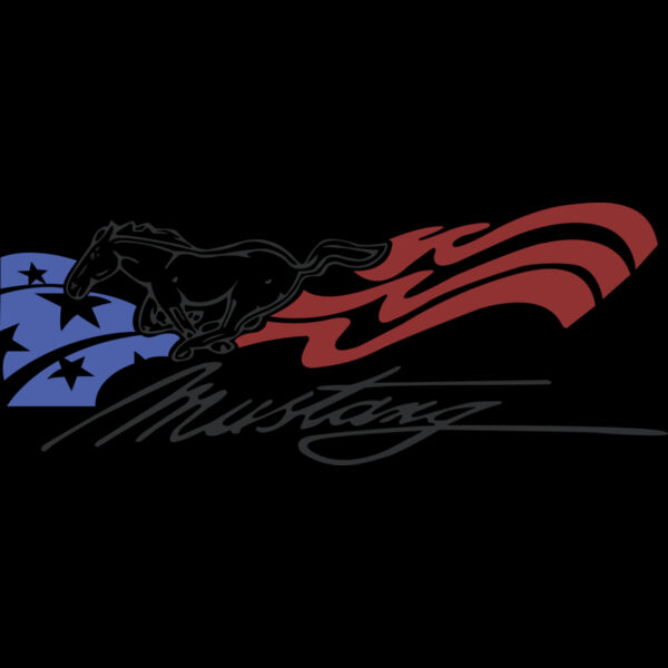 8096 Mustang with Flag Thumbnail