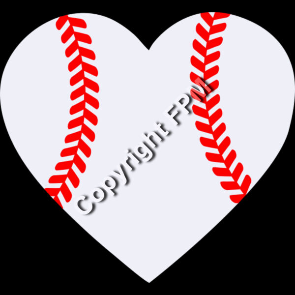A1018 Baseball Heart Thumbnail