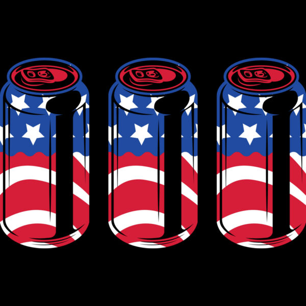B6097 RWB Beer Cans Thumbnail