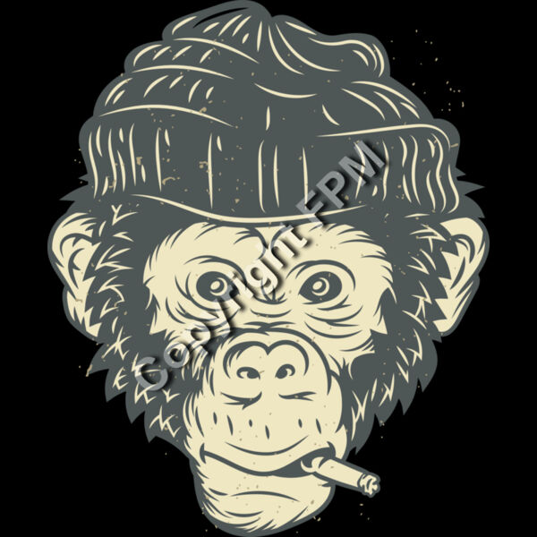 B6164 Smoking Monkey Thumbnail