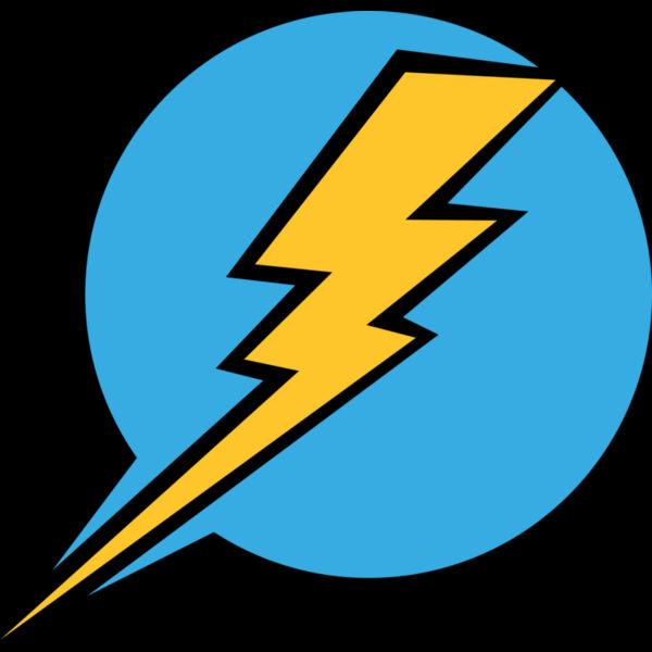 5644 Lighening Bolt Talk Bubble Thumbnail